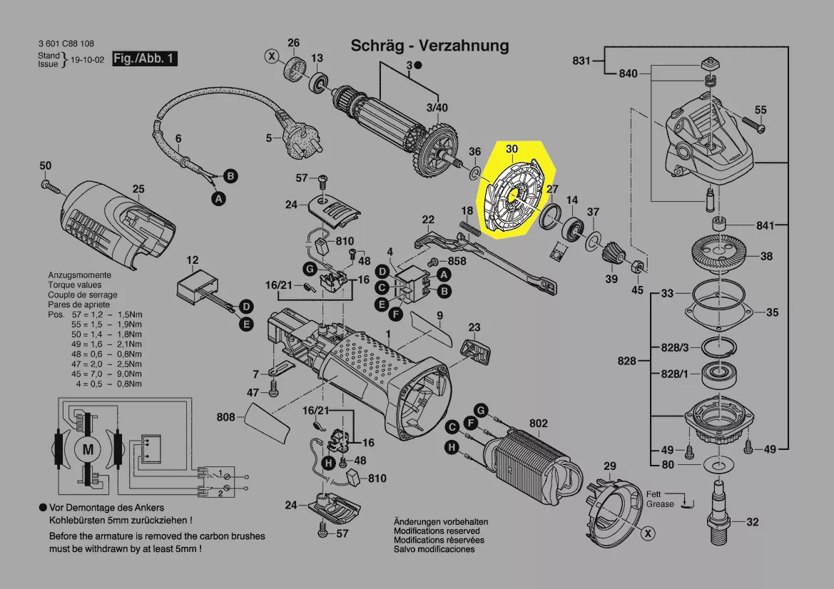 distributeur d´air réf. 1 619 P02 819 Bosch